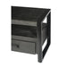 Kast Norris Mangohout Zwart 120x45x50 cm-TV-meubels-Livingfurn