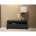 Kast Norris Mangohout Zwart 120x45x50 cm-TV-meubels-Livingfurn