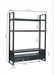 Kast Norris Mangohout Zwart 150x45x200 cm-TV-meubels-Livingfurn