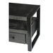 Kast Norris Mangohout Zwart 150x45x50 cm-TV-meubels-Livingfurn