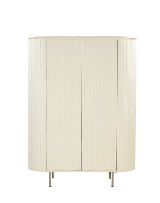 Kast Patou Mangohout Beige 43x115x151 cm-Opbergkasten-Livingfurn
