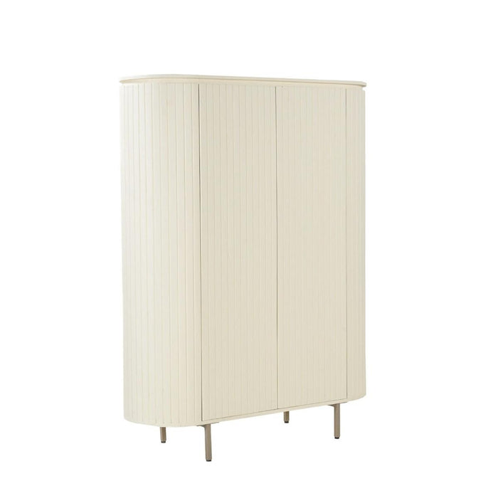 Kast Patou Mangohout Beige 43x115x151 cm-Opbergkasten-Livingfurn