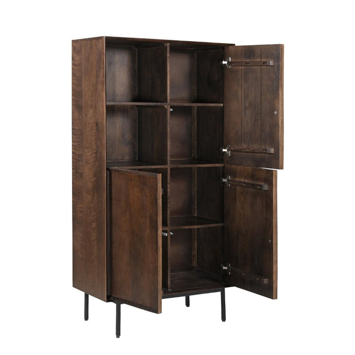 Kast Ravenstein Mangohout Bruin 170x40x90 cm-Opbergkasten-Livingfurn