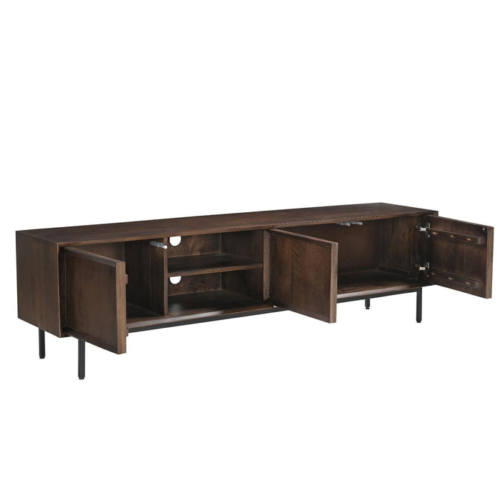 Kast Ravenstein Mangohout Bruin 50x40x180 cm-TV-meubels-Livingfurn