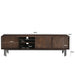 Kast Ravenstein Mangohout Bruin 50x40x180 cm-TV-meubels-Livingfurn