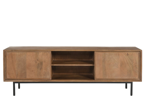 Kast Ravenstein Mangohout Naturel hout 40x50x150 cm-TV-meubels-Livingfurn