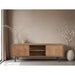 Kast Ravenstein Mangohout Naturel hout 40x50x150 cm-TV-meubels-Livingfurn