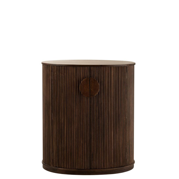 Lamp Bruin Mangohout hout 57 cm-Tafellampen-J-Line