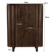 Kast Salano Mangohout Bruin 115x43x150 cm-Opbergkasten-Livingfurn