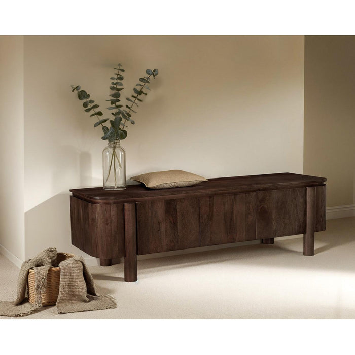 Kast Salano Mangohout Bruin 170x43x50 cm-TV-meubels-Livingfurn