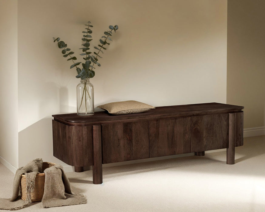 Kast Salano Mangohout Bruin 170x43x50 cm-TV-meubels-Livingfurn