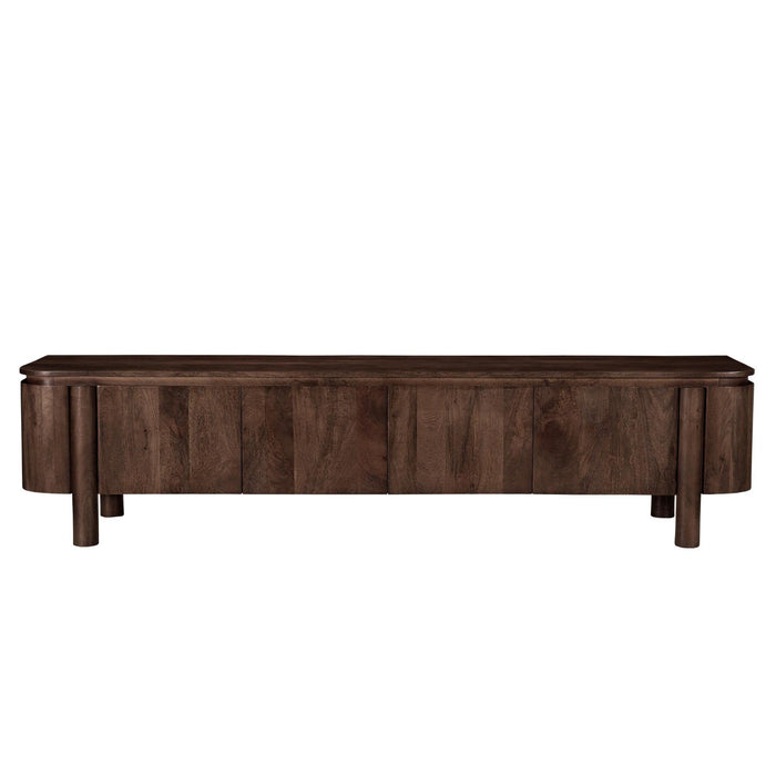 Kast Salano Mangohout Bruin 210x43x50 cm-TV-meubels-Livingfurn