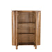 Kast Salano Mangohout Naturel hout 115x43x150 cm-Opbergkasten-Livingfurn