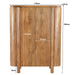 Kast Salano Mangohout Naturel hout 115x43x150 cm-Opbergkasten-Livingfurn