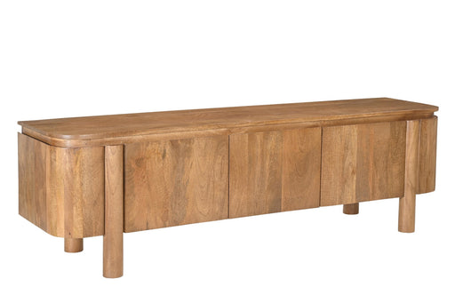 Kast Salano Mangohout Naturel hout 170x43 cm-Opbergkasten-Livingfurn