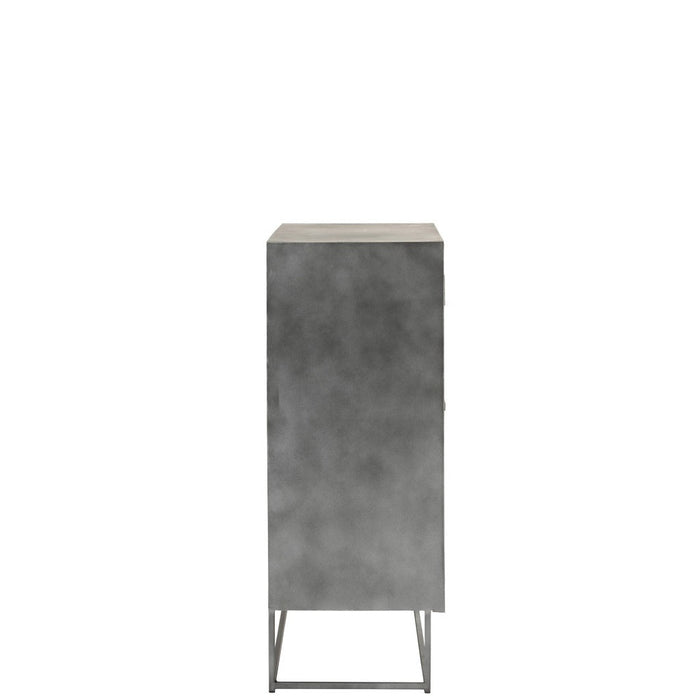 Kast Shanil 2 Doors Hout | Iron Natuurlijk | Grey-Opbergkasten-J-Line