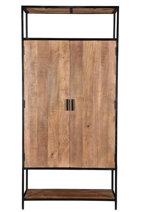 Kast Sturdy Mangohout Naturel hout 100x40 cm-Opbergkasten-Livingfurn