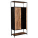Kast Sturdy Mangohout Naturel hout 100x40x210 cm-Opbergkasten-Livingfurn