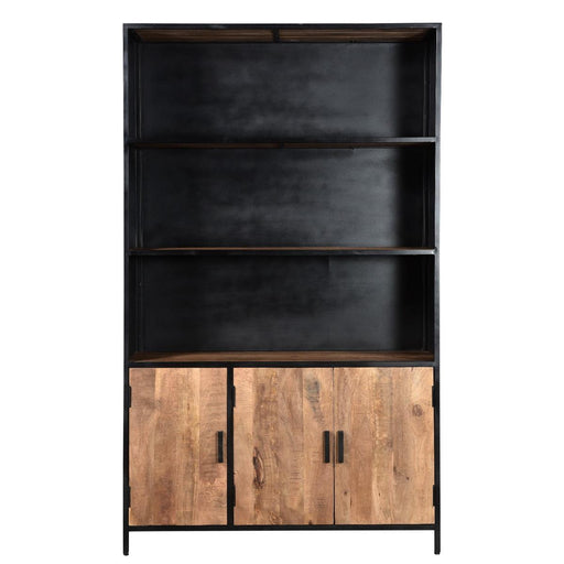 Kast Sturdy Mangohout Naturel hout 120x40x200 cm-Opbergkasten-Livingfurn