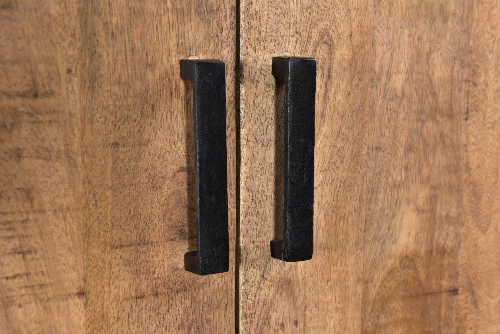 Kast Sturdy Mangohout Naturel hout 65x40 cm-Opbergkasten-Livingfurn