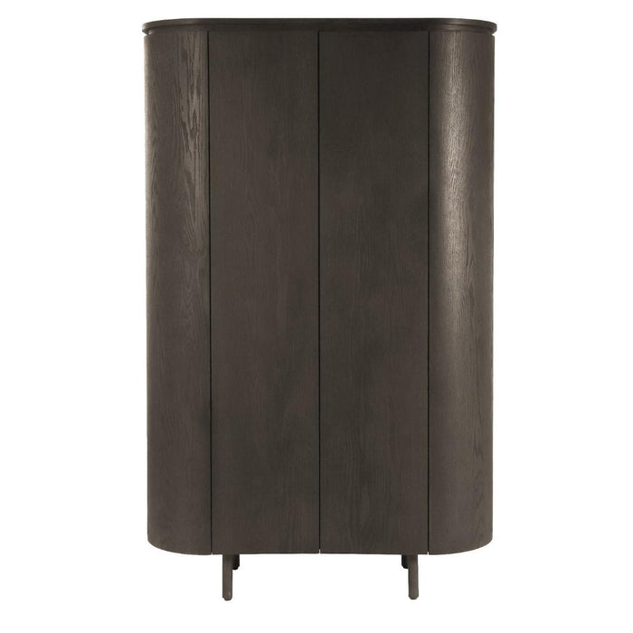 Kast Tobago Eikenhout fineer Bruin 115x43x180 cm-Opbergkasten-Livingfurn