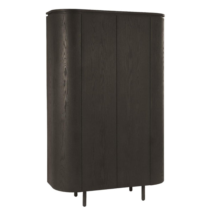 Kast Tobago Eikenhout fineer Bruin 115x43x180 cm-Opbergkasten-Livingfurn