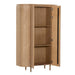 Kast Tobago Eikenhout fineer Naturel hout 115x43x180 cm-Opbergkasten-Livingfurn