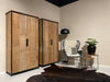 Kast Tomar Teakhout Naturel hout 100x40x195 cm-Opbergkasten-Livingfurn