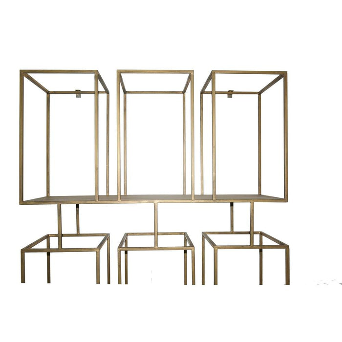 Kast Vakkenkast Beige-Opbergkasten-PTMD