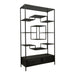 Kast Vakkenkast Zwart 40x110 cm-Opbergkasten-PTMD