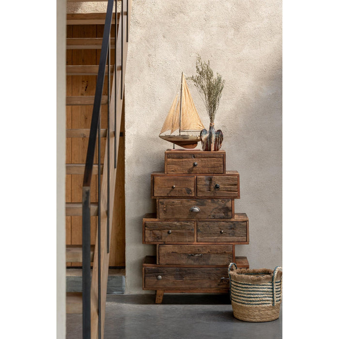 Lamp Naturel Recycled hout 35 cm-Tafellampen-J-Line