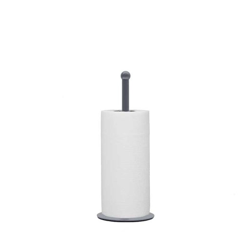 Keukenrolhouder Antiek Grijs Metaal - 13x13x33 cm-Opbergdozen en manden-LABEL51