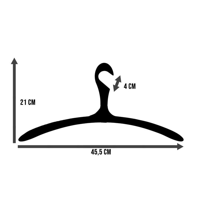 Kledinghangers ARX Synthetisch materiaal Zwart 45.5x4x21cm Spinder Design-Kledinghangers-Spinder