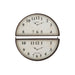 Klok 2 Pieces Paris London Metaal Bruin-Wanddecoratie-J-Line