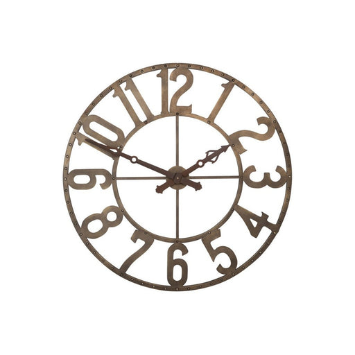 Klok Bruin Clock movement Rond 105 cm-Klokken-J-Line