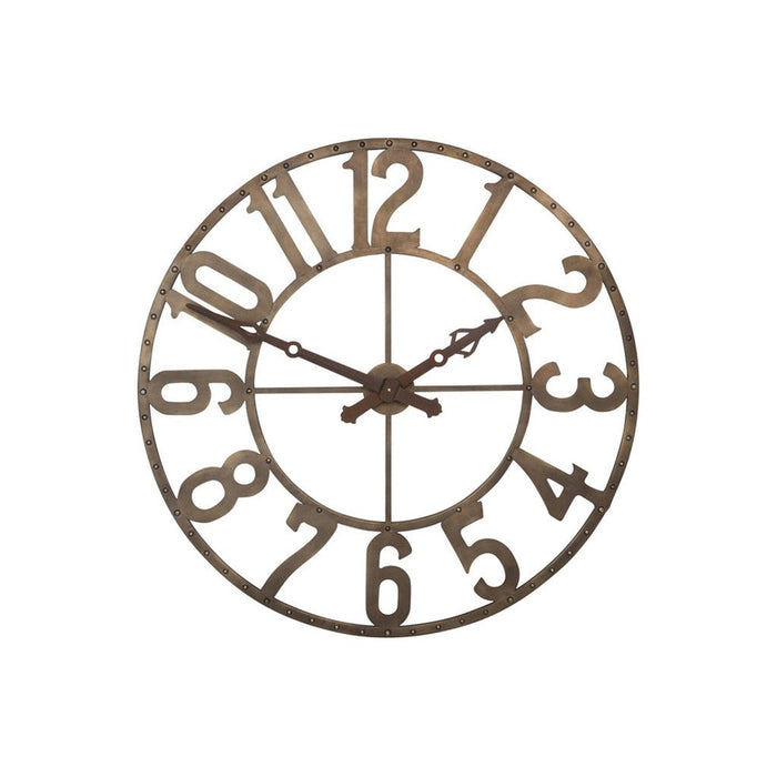 Klok Bruin Clock movement Rond 105 cm-Wanddecoratie-J-Line