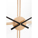 Klok Bruin Metaal Rond 80 cm 80x80x9 cm-Klokken-J-Line