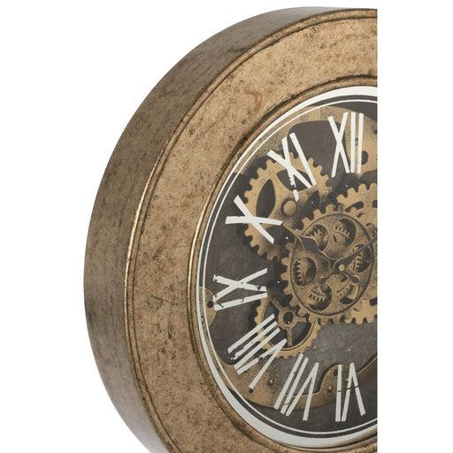 Klok Goud Mdf Antiek 50 cm-Wanddecoratie-J-Line