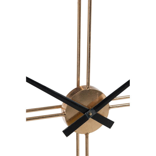 Klok Goud Metaal Rond 127 cm-Klokken-J-Line