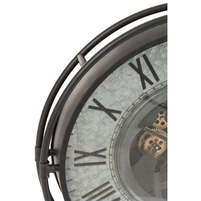 Klok Grijs Glas S 10x68 cm-Klokken-J-Line