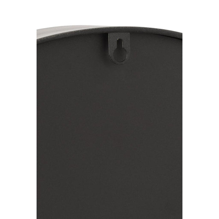 Klok Grijs Metaal S 9x39 cm-Klokken-J-Line