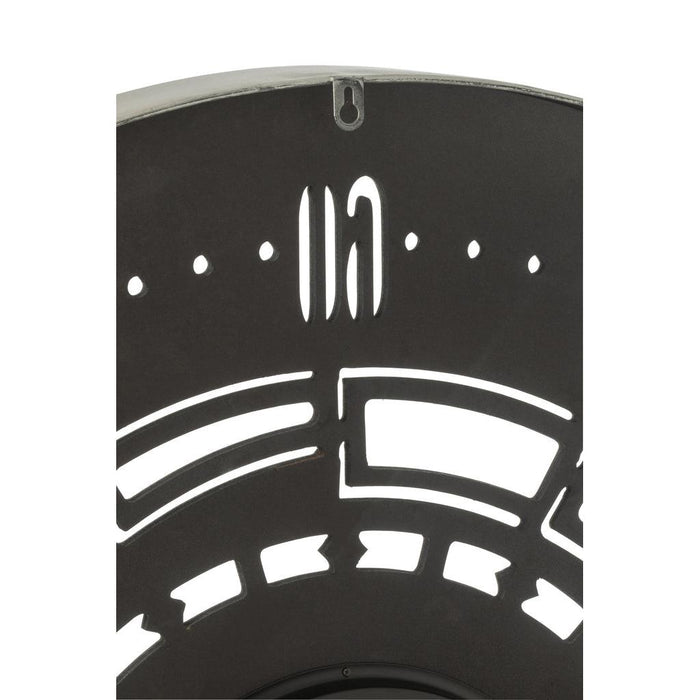 Klok Koper Glas Rond 90 cm-Klokken-J-Line