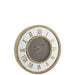 Klok MDF, Glas Goud 80x80x6 cm-Klokken-J-Line
