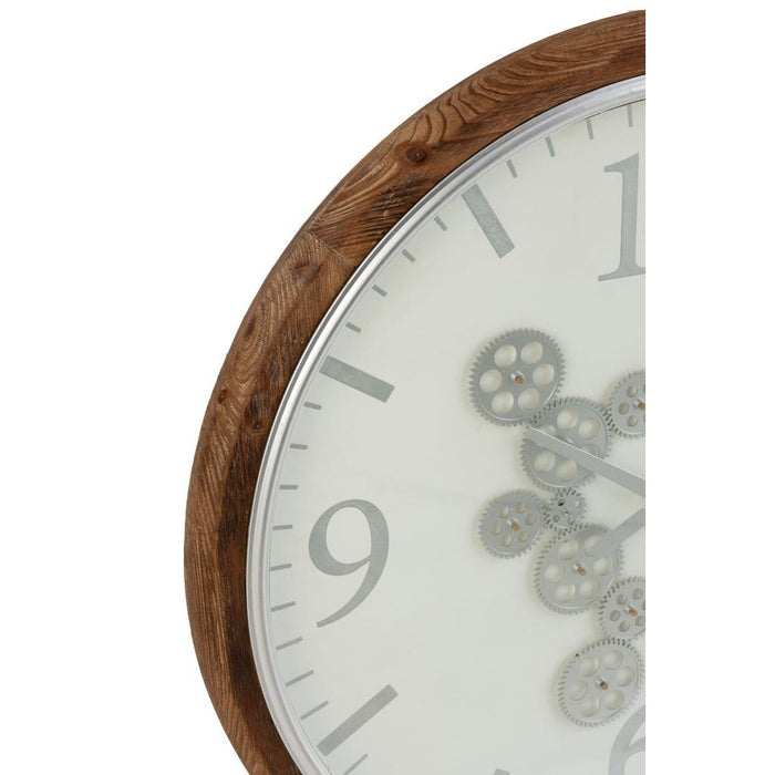 Klok Naturel Kunststof L 74 cm-Klokken-J-Line