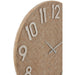 Klok Naturel Riet Rond 92 cm 91.5x91.5x4 cm-Klokken-J-Line