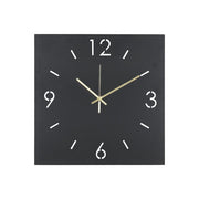 Klok TIME 40 x 40 Staal Zwart 40x3x40cm Spinder Design-Klokken-Spinder