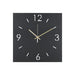 Klok TIME 40 x 40 Staal Zwart 40x3x40cm Spinder Design-Wanddecoratie-Spinder