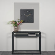 Klok TIME 60 x 60 Staal Zwart 60x3x60cm Spinder Design-Klokken-Spinder