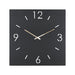 Klok TIME 80 x 80 Staal Zwart 80x3x80cm Spinder Design-Klokken-Spinder