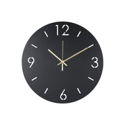 Klok TIME Ø 40 Staal Zwart 40x3x40cm Spinder Design-Klokken-Spinder